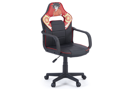 sillón giratorio xtr junior taku símil piel negro / rojo con impresión. Modelo 0032650024898 